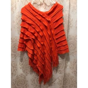 Orange Poncho